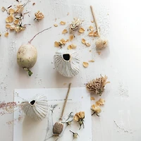 Hello Honey® Whispering White Pleated Vase Set