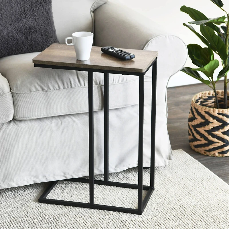 Household Essentials 25" Jamestown C-Shaped End Table