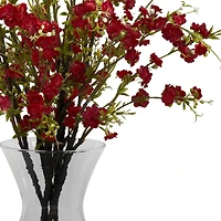 30" Red Cherry Blossoms Arrangement in Vase