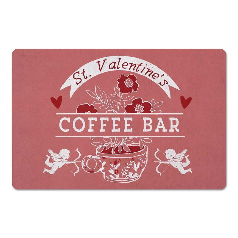 St. Valentine's Coffee Bar 18" x 27" Floor Mat