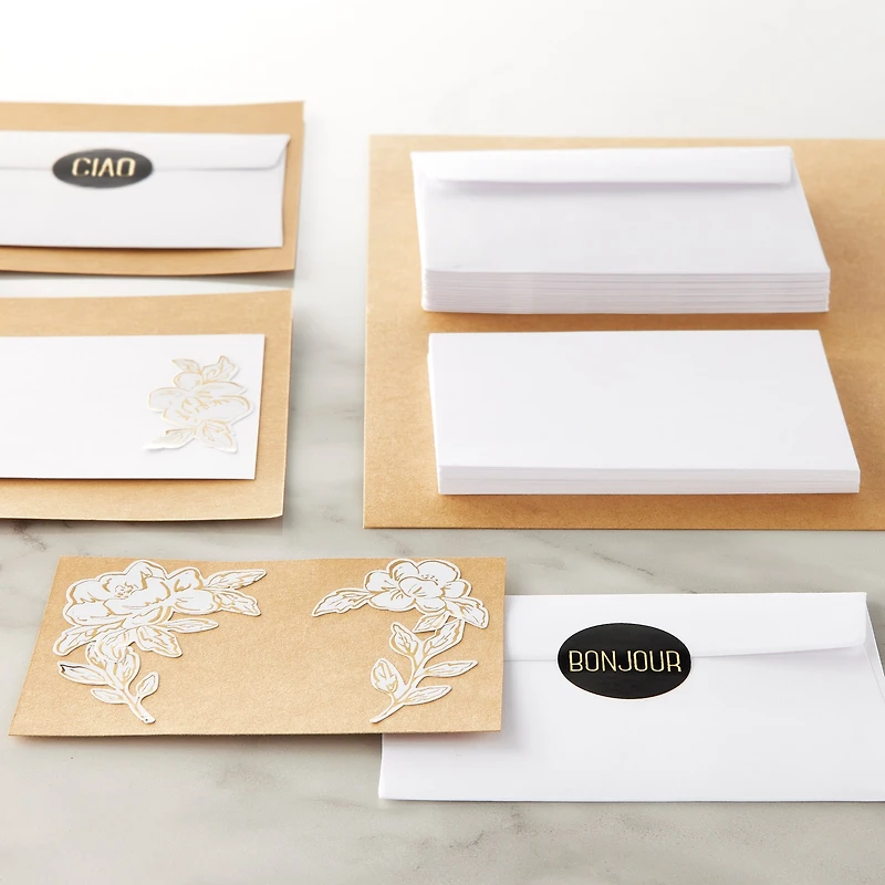 White Cards & Envelopes by Recollections™, 2.5" x 3.5"