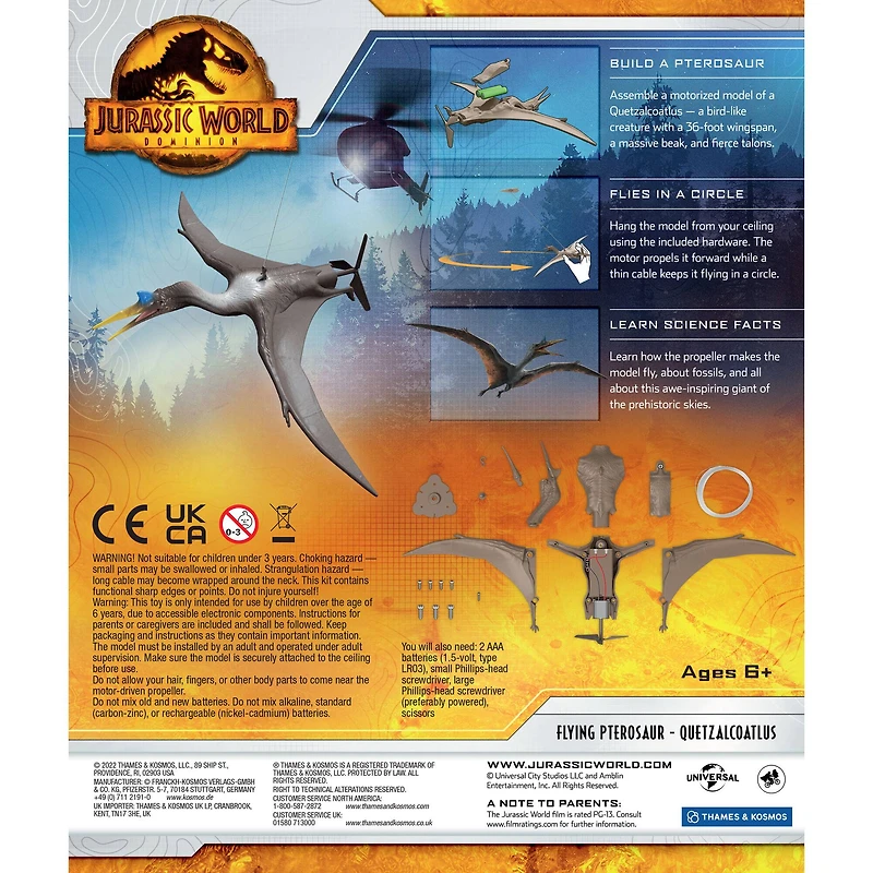 Thames & Kosmos Jurassic World: Dominion Flying Pterosaur Quetzalcoatlus