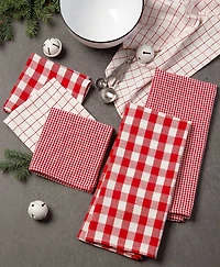 DII® Holiday Checks Heavyweight Dishtowel & Dishcloth Set