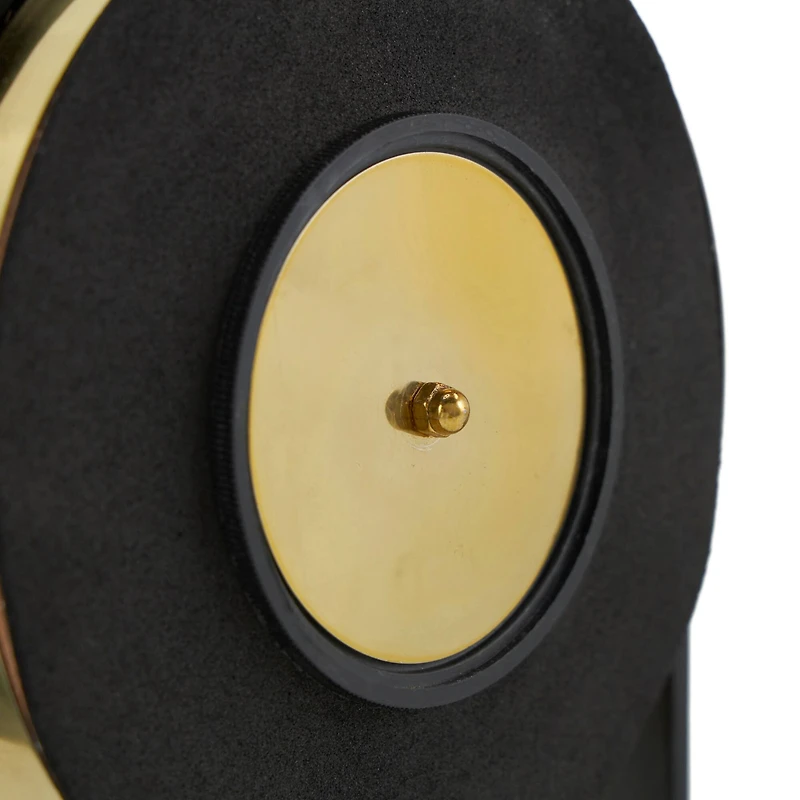 15" Gold Aluminum Tall Clock with Swinging Ball Pendulum