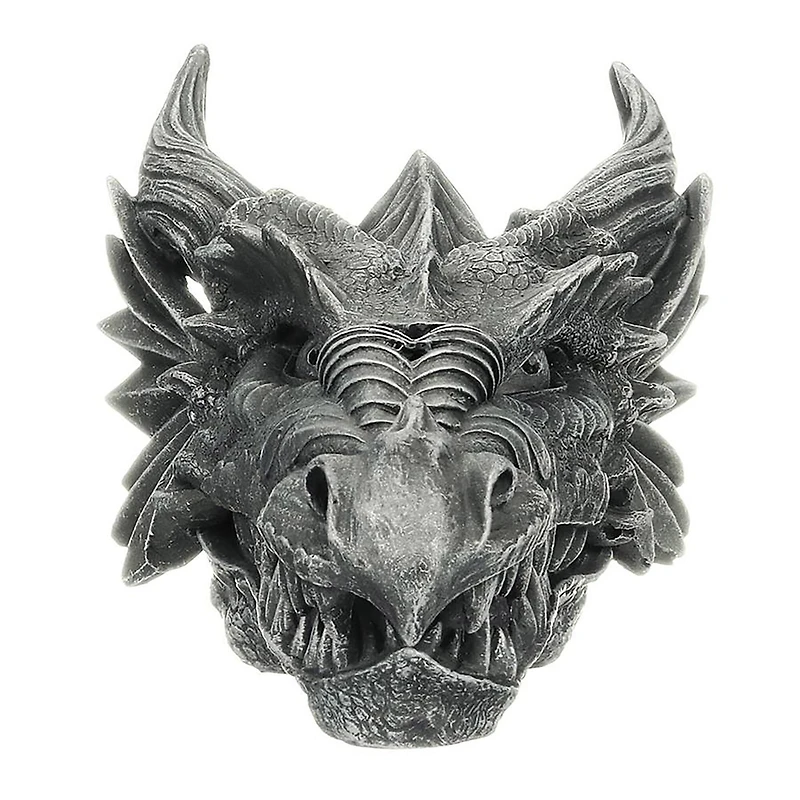Design Toscano 5" Stryker the Smoking Dragon Sculptural Incense Box