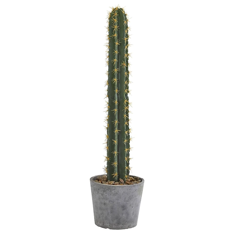 3.5ft. Cactus Artificial Plant in Stone Planter