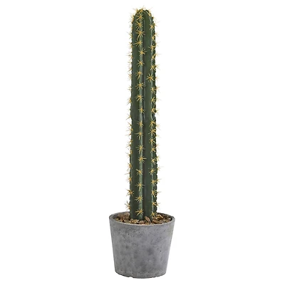 3.5ft. Cactus Artificial Plant in Stone Planter