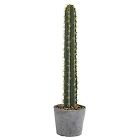 3.5ft. Cactus Artificial Plant in Stone Planter
