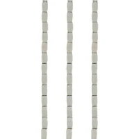 Silver Metal Square Tube Beads, 5mm by Bead Landing™