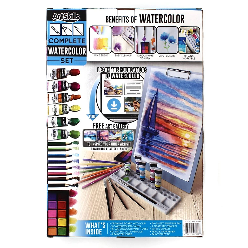 ArtSkills® 57 Piece Complete Watercolor Set