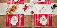 DII® Holly Berry Plaid Placemat, 6ct.