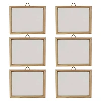 6 Pack: 8" x 10" White Plaque with Unfinished Frame by Make Market®