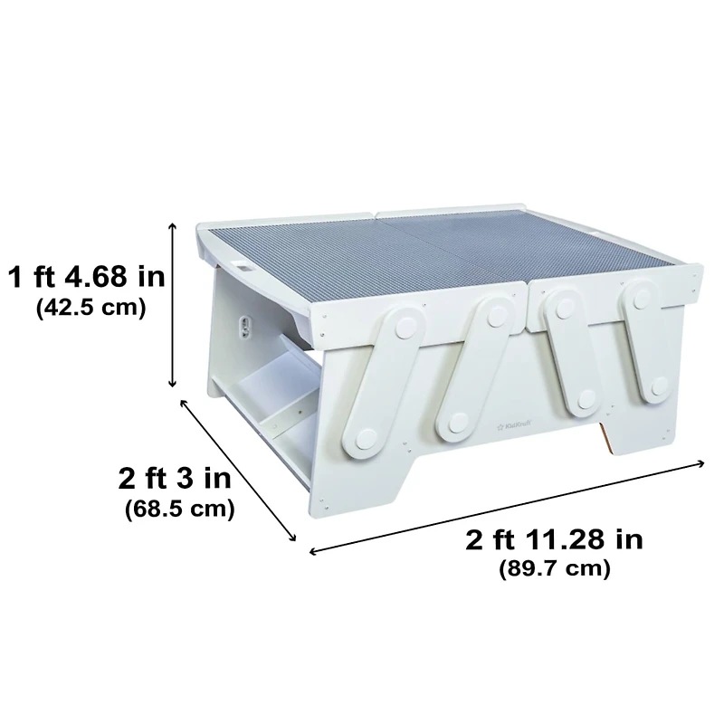 KidKraft Building Bricks Play N Store Mega Table