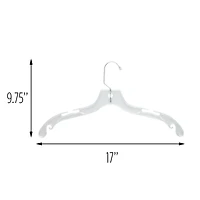 Honey Can Do Clear Skirt & Pant Hangers With Clips, 12ct.