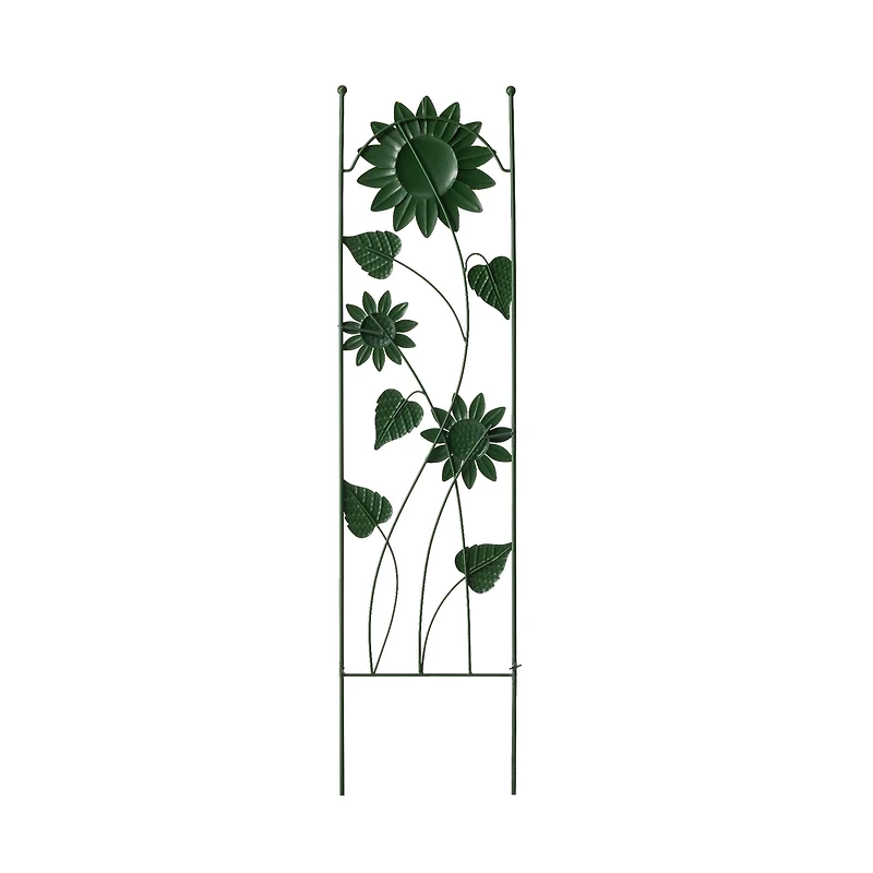 Glitzhome® 4ft. Metal Sunflowers Garden Trellis