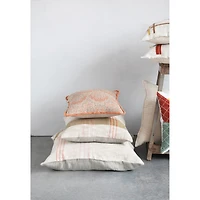 Hello Honey® 20" Woven Cotton & Linen Plaid Pillow