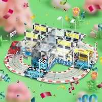 PicassoTiles® Magnetic Race Track Stadium Construction Set