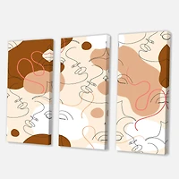 Designart - One Line Drawing Of Beautiful Woman