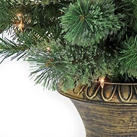 4.5ft. Pre-Lit Cashmere Cone & Berry Entrance Artificial Christmas Tree, Clear Lights