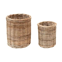 Hello Honey® Natural Hand-Woven Wicker Basket Set