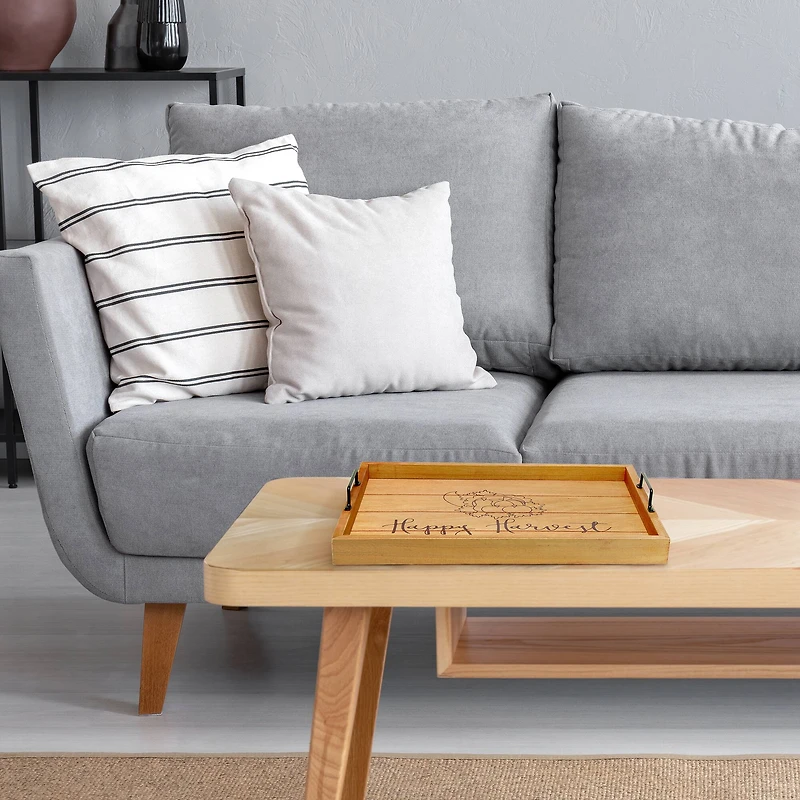 Elegant Designs™ 15.5" Happy Harvest Serving Tray with Handles