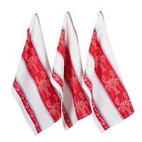 DII® Lobster Jacquard Dishtowel, 3ct.