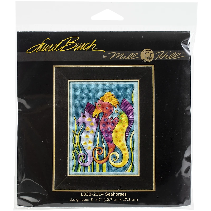 Mill Hill® Laurel Burch™ Sea Horses Beaded Counted Cross Stitch Kit