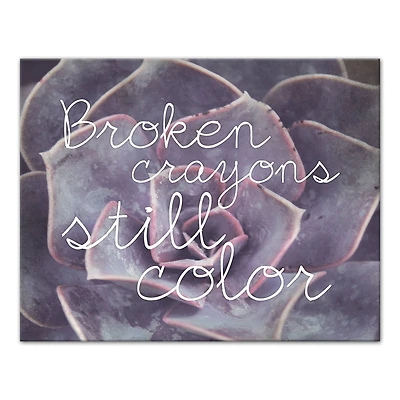 Broken Crayons Still Color 14" x 11" Canvas Wall Art
