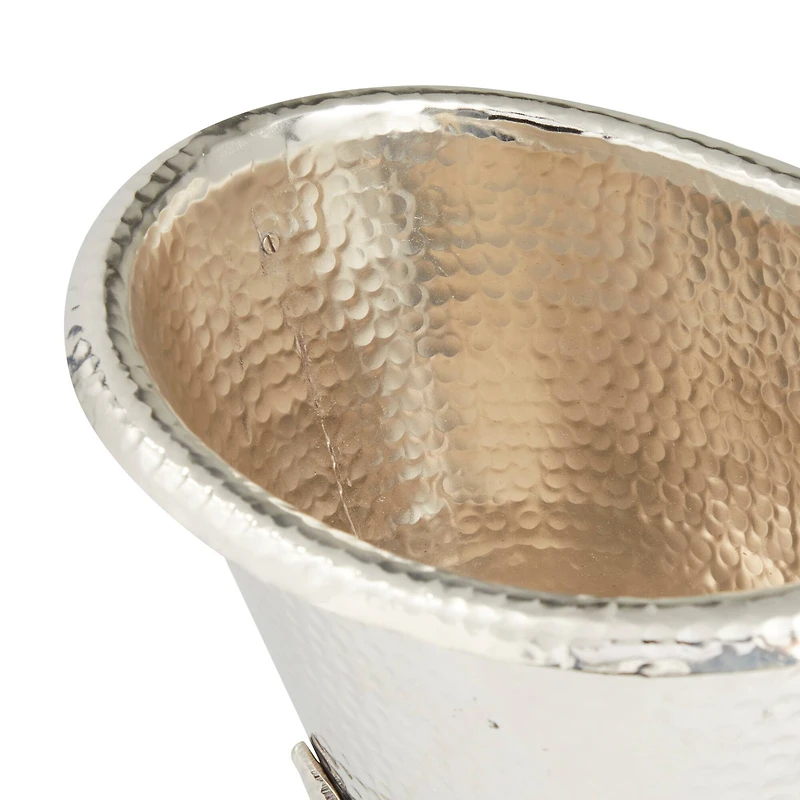 The Novogratz 14" Silver Aluminum Traditional Wine Holder