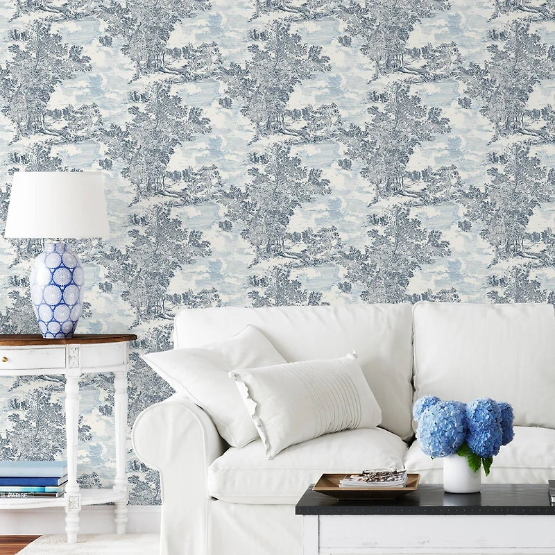 Surface Style Serene Scenes Toile Peel & Stick Wallpaper
