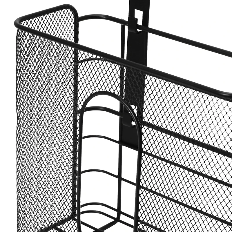 Household Essentials Over the Door Mesh Metal Basket