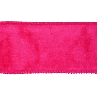 2.5" x 80ft. Pink Flocked Wired Jumbo Ribbon by Celebrate It®