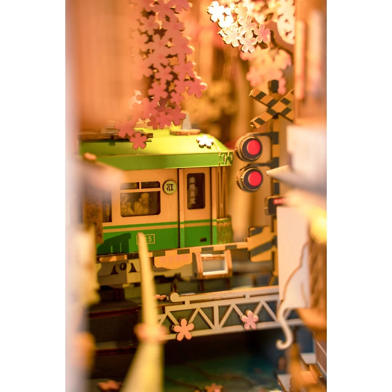 Rolife® Sakura Densya DIY Book Nook Shelf Insert Kit