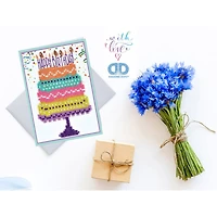 Diamond Dotz® Happy Birthday Cake Diamond Painting Greeting Card Kit