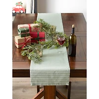 Sprig Dobby Stripe Table Runner 14" x 108"