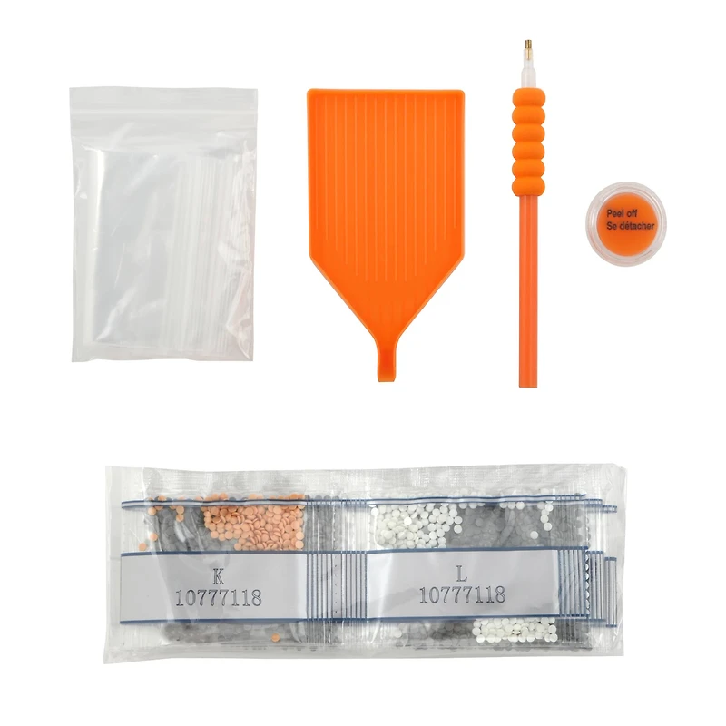 8" Ghosts Round Wood Plaque Diamond Art Kit by Make Market®