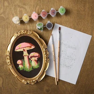 Mushrooms Paint-by-Number Framed Mini Kit by Artist's Loft®