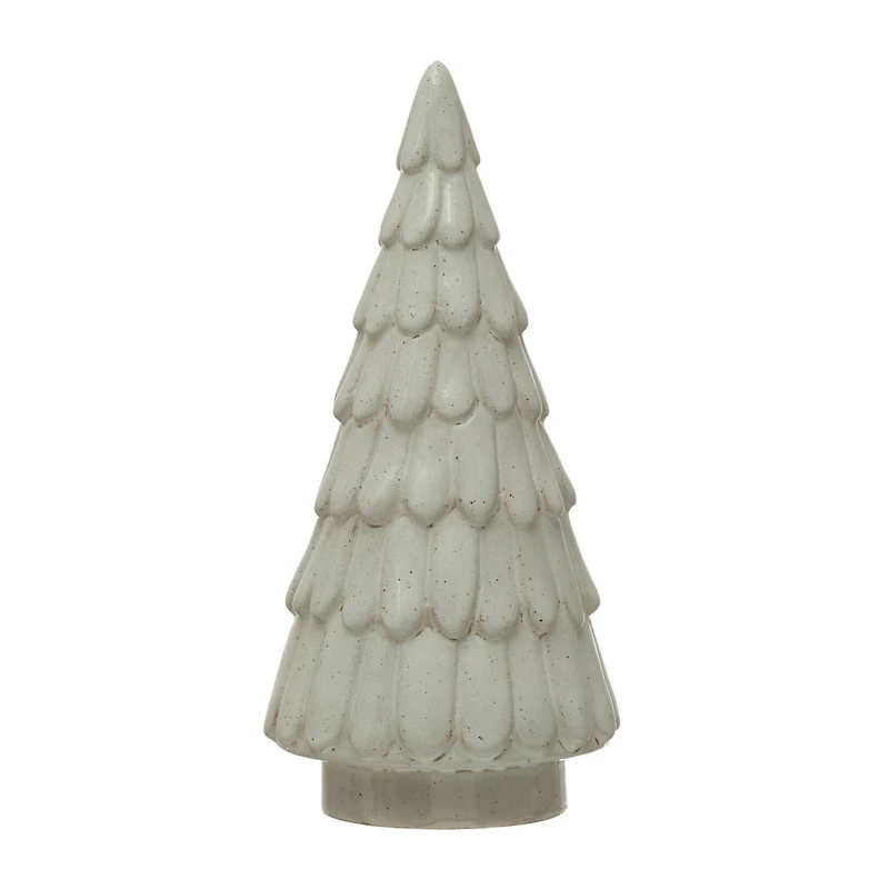 Hello Honey® 9" White Reactive Glaze Stoneware Tree