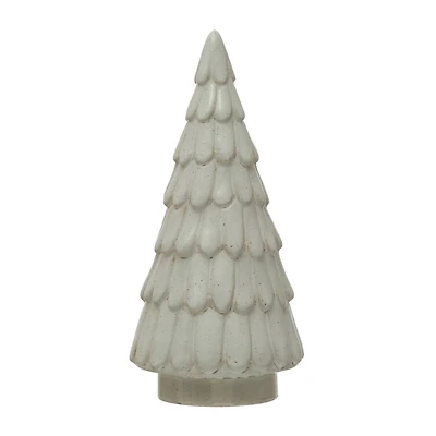 Hello Honey® 9" White Reactive Glaze Stoneware Tree