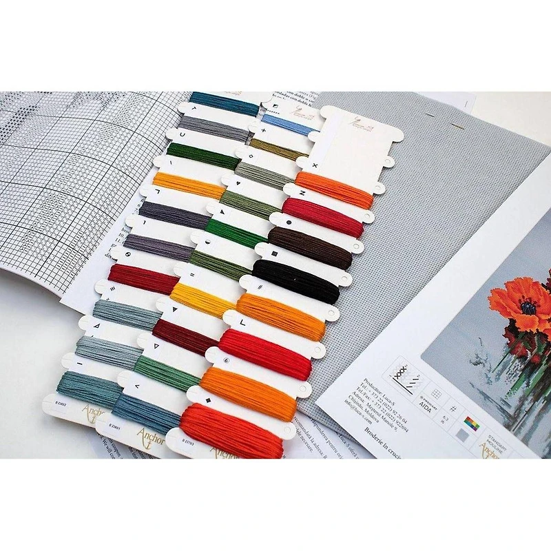 Luca-s The Poppies Counted Cross Stitch Kit