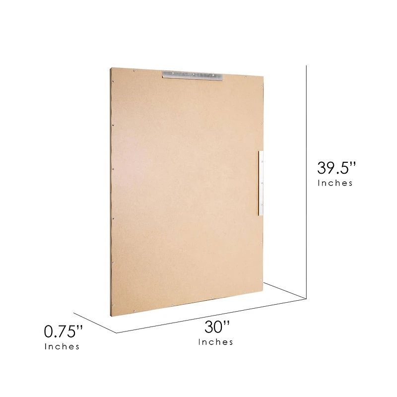 Brushed Brass/Chrome Metal Framed Beveled Edge Wall Mirror - 30" x 40"