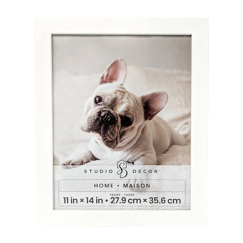 Home 11" x 14" White Flat Frame by Studio Décor®