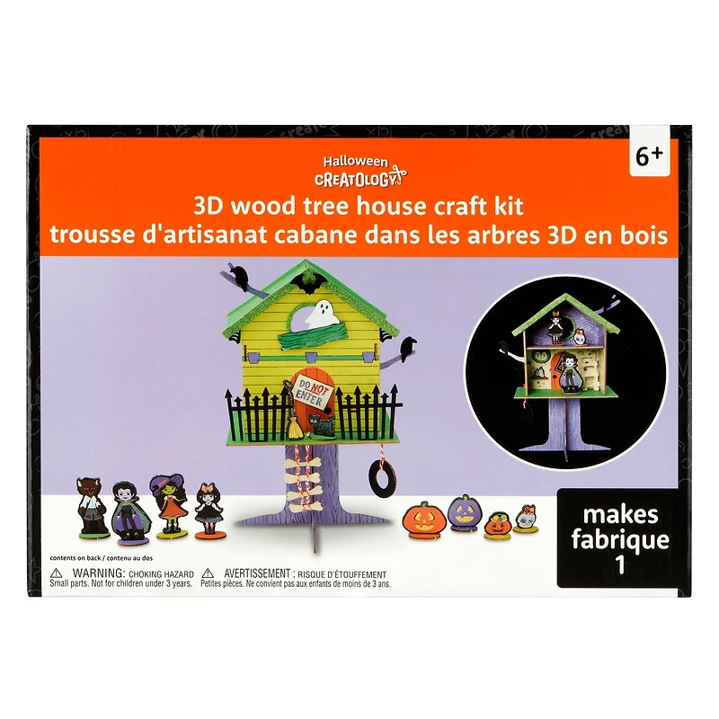 3D Wood Haunted Tree House Craft Kit by Creatology™