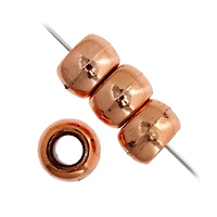 John Bead 9mm Metalized Opaque Pony Beads, 1,000ct