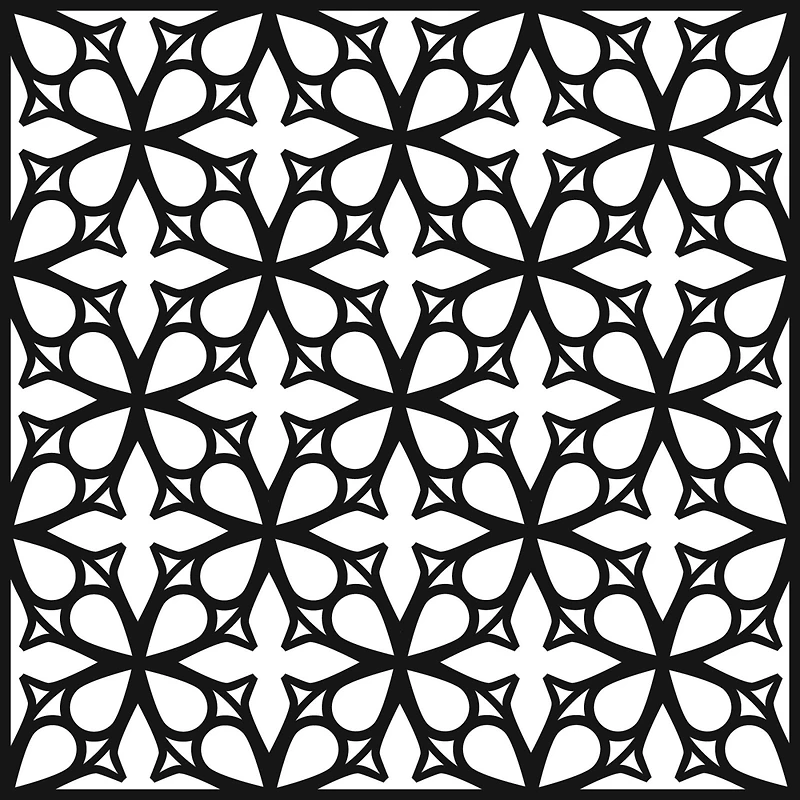 The Crafter's Workshop Garden Gate Stencil, 6'' x 6''