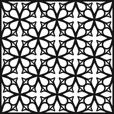 The Crafter's Workshop Garden Gate Stencil, 6'' x 6''