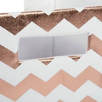 DII® 13" Trapezoid Polyester Chevron Storage Bin