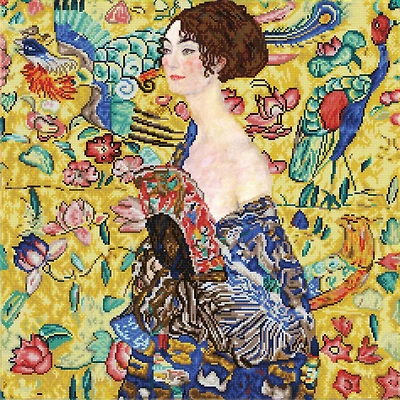 Diamond Dotz® Advanced Lady with Fan (après Klimt) Diamond Painting Kit