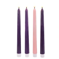 10.5" LED Wax Advent Taper Candles, 4ct. by Ashland®
