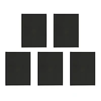 5 Pack 9" x 12" Black Canvas Panels by Creatology™